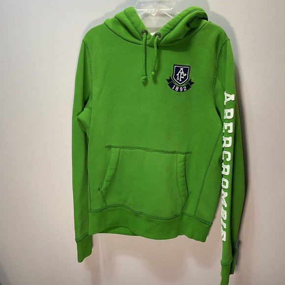 Abercrombie & Fitch Other - Abercrombie & Fitch Sweatshirt Mens XL Green Muscle Hoodie Y2K